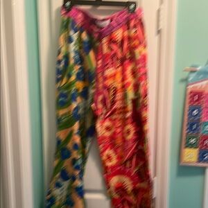 Anthropologie Multicolor Wide-Leg Pants